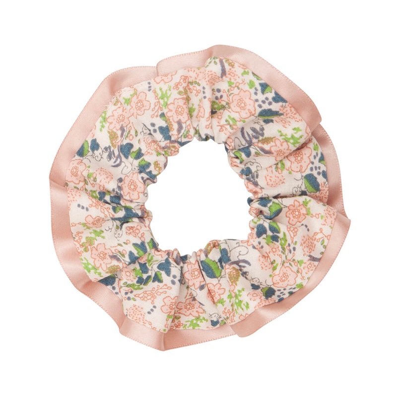 Satin Edge Scrunchie in Peach by Mimi & Lula