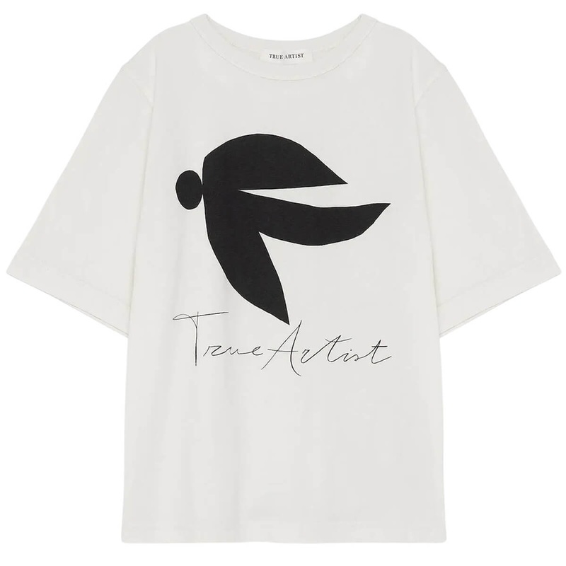 T-Shirt n05 in Ecru Cream by True Artist