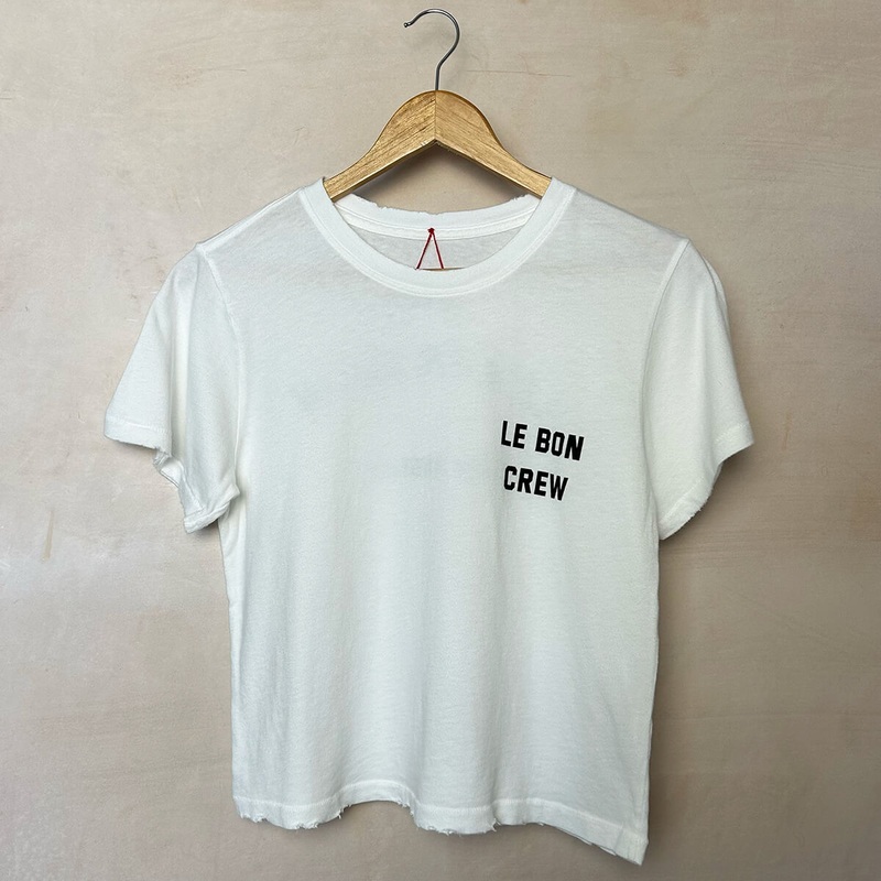 Darling Tee with Le Bon Crew in Vintage White by Le Bon Shoppe