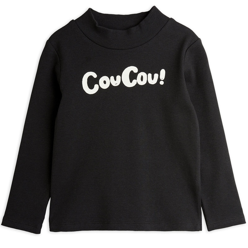 Coucou Long Sleeve T-Shirt in Black by Mini Rodini