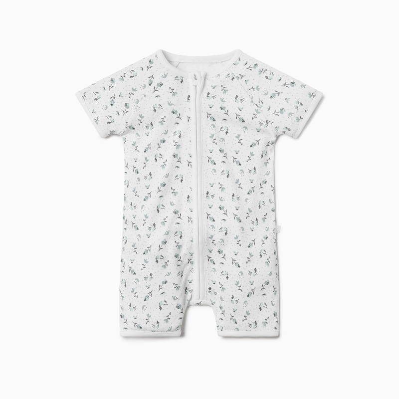 Floral Zip Summer Sleepsuit