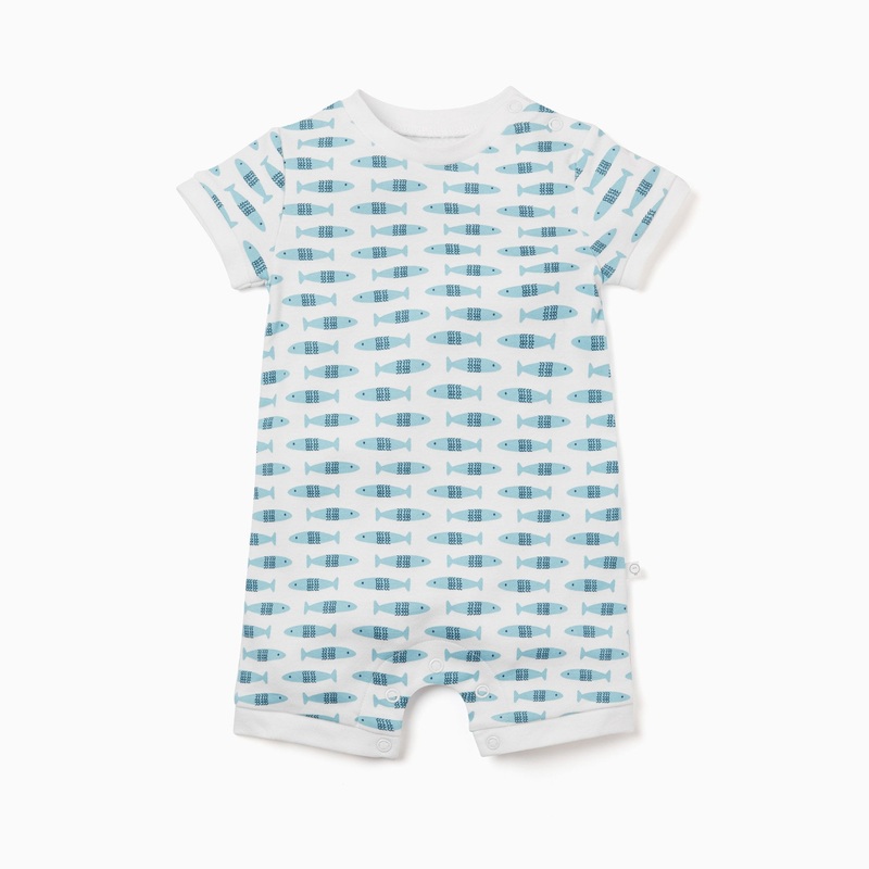 Little Fish Summer Sleepsuit