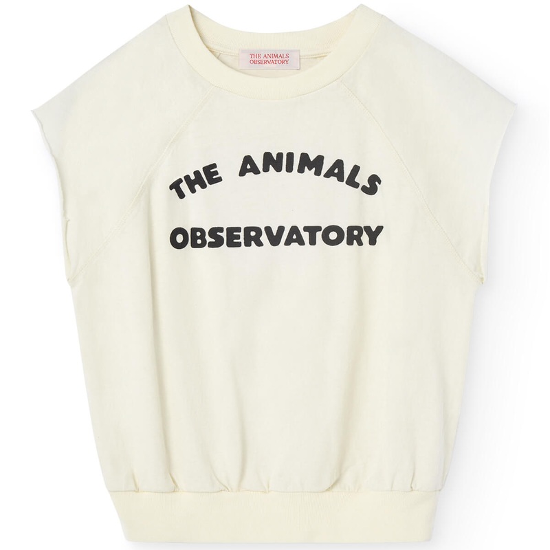Squab Kids Top in White  by The Animals Observatory
