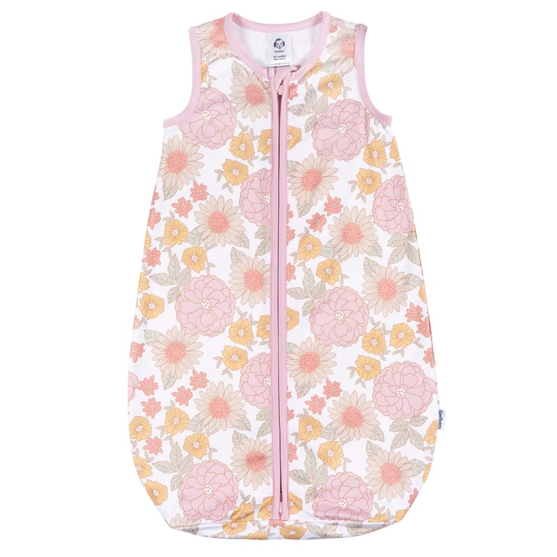Baby Girls Retro Floral Sleepbag Wearable Blanket