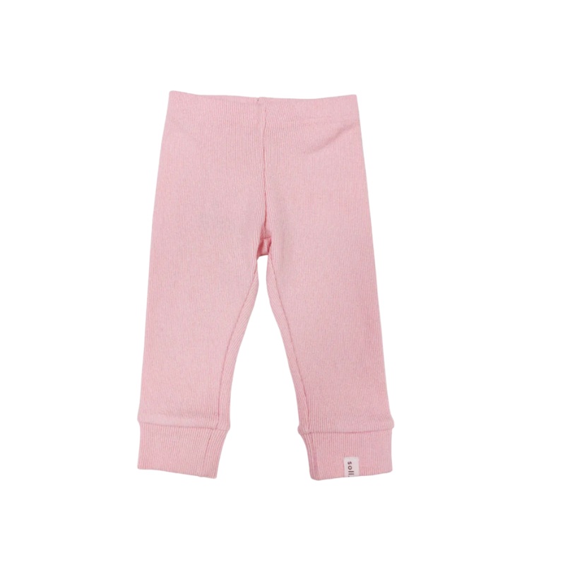SOLL RIBBED LEGGINGS – PINK