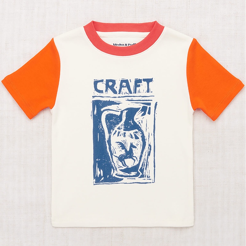Craft Ringer Tee in Marzipan by Misha & Puff