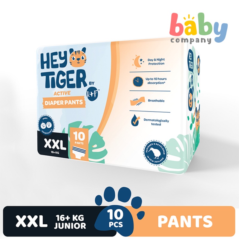 Hey Tiger Active Diaper Pants, Convenience Pack – Xxl, 10 pads