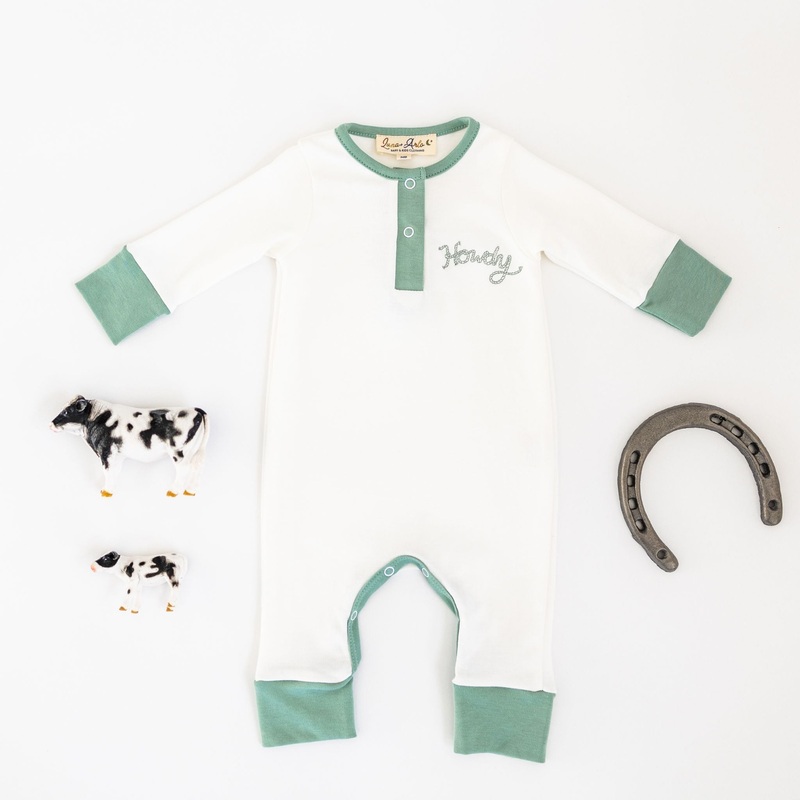 Howdy! Playsuit – Moss by Luna and Arlo