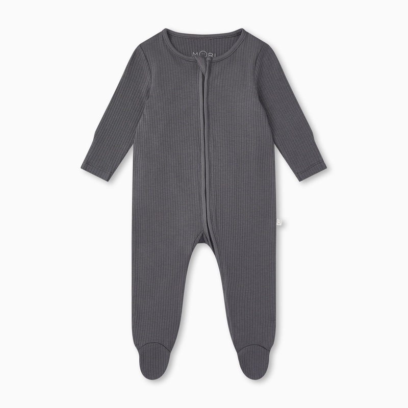 Panda Ribbed Clever Zip Sleepsuit