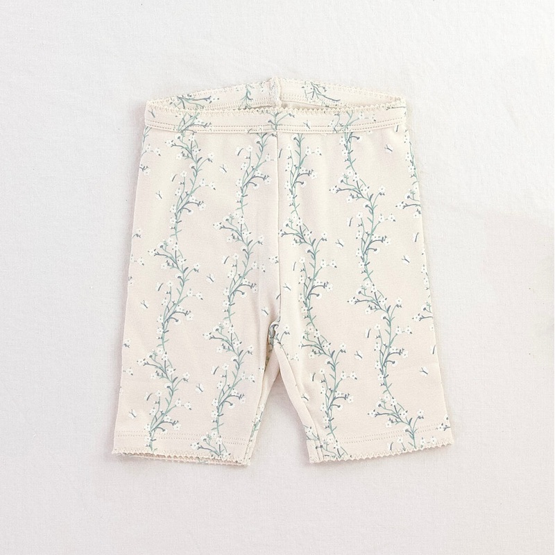 Pima Bike Short in Linen Trellis by Iver & Isla