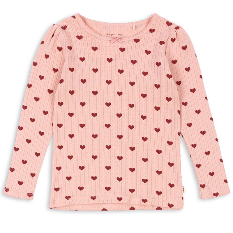 Minnie Long Sleeve Top in Amour Rouge by Konges Slojd