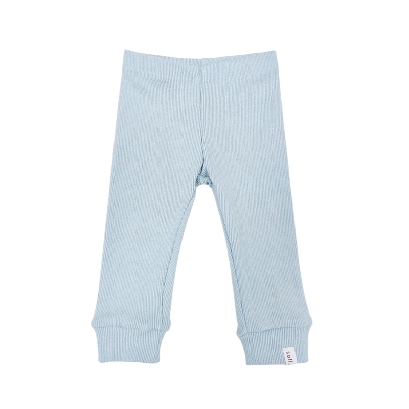 SOLL RIBBED LEGGINGS – BLUE