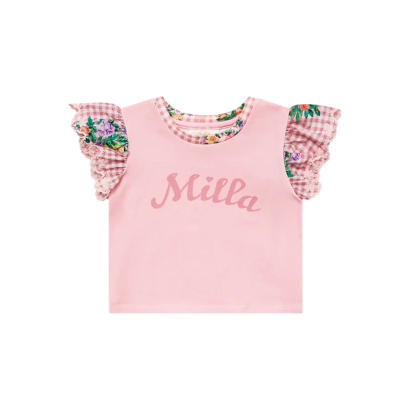 CAMILLA BABIES TEE WITH ANGLAISE SLEEVE – LISBON LULLABY
