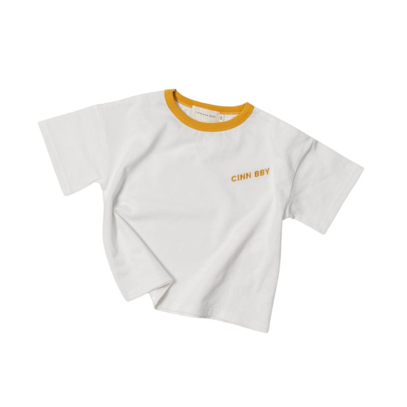 CINNAMON BABY ORGANIC COTTON TEE – MUSTARD