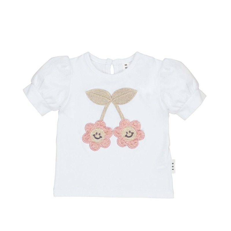 Huxbaby – Smile Flower Puff T-Shirt – HB227S23