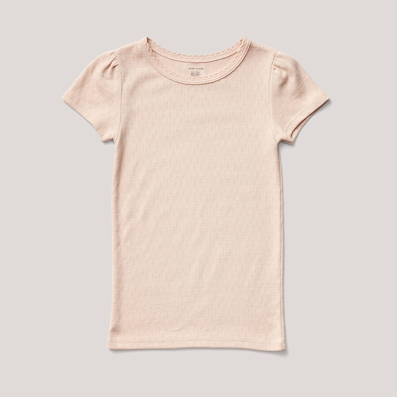 Pouf Tee in Farro Pointelle by Soor Ploom