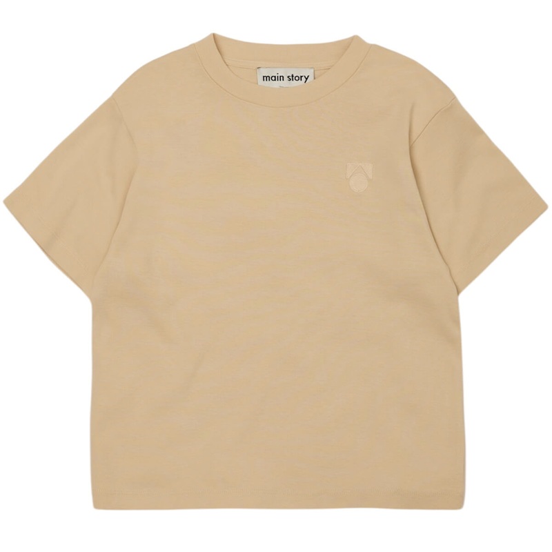 Regular Tee in Bleached Sand Jersey by Main Story