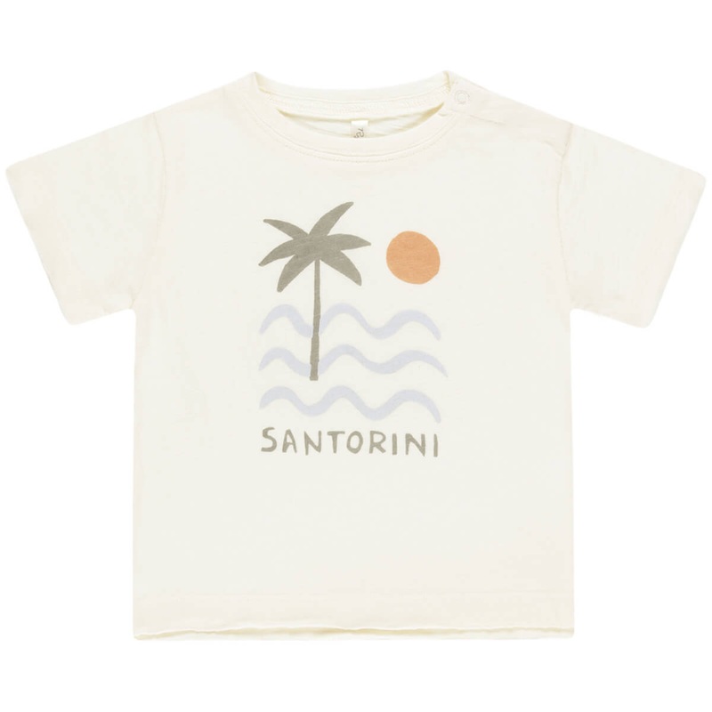 Raw Edge Tee in Santorini by Rylee & Cru