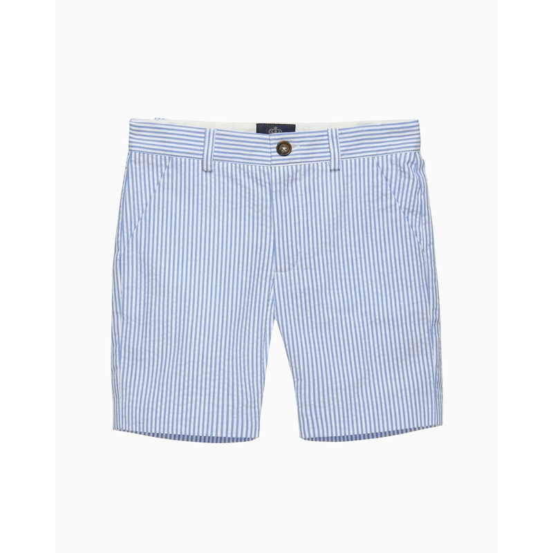 Theo Tailored Shorts in Blue Stripe