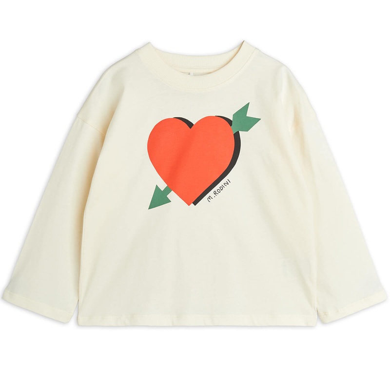 Arrowed Heart Long Sleeve T Shirt by Mini Rodini