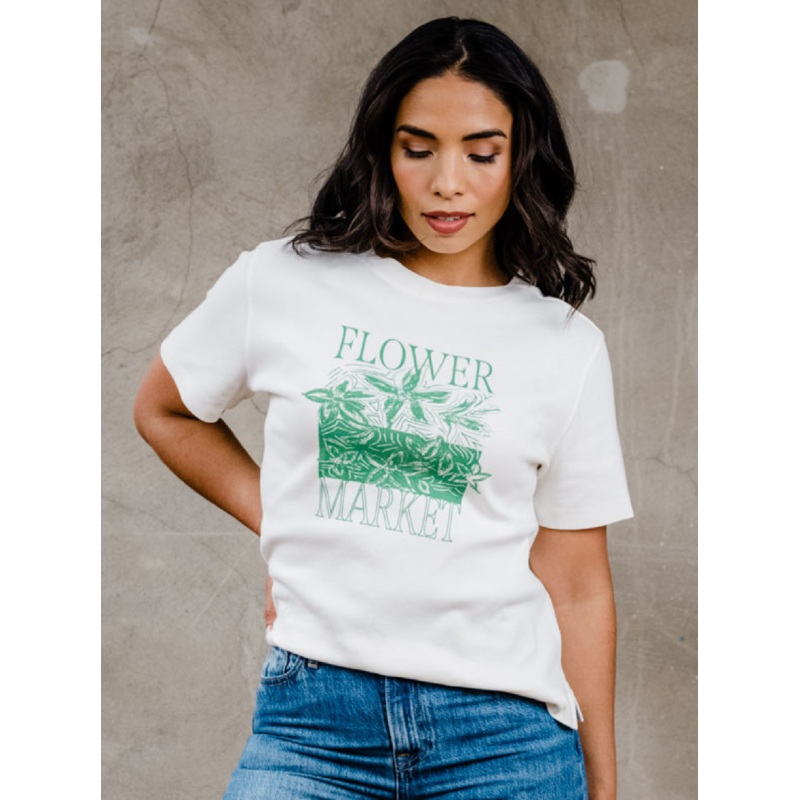 Lennox Relaxed Graphic Tee – White