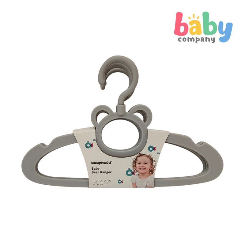 Babyhood Baby Bear Hanger 5pcs Set – Gray