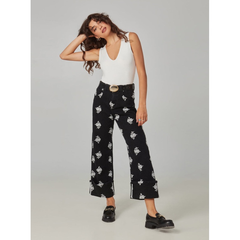 COLETTE-BWF High Rise Wide Leg Jeans