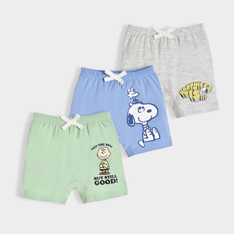 Peanuts Snoopy Lycra Shorts Pack of 3