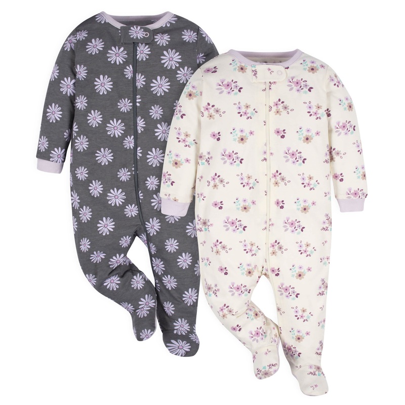2-Pack Baby Girls Lavender Garden Sleep ‘N Plays