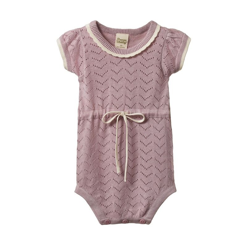Nature Baby Lottie Suit – Lilac Pointelle
