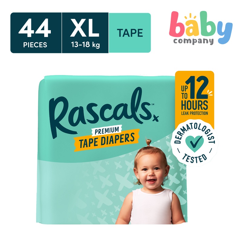 Rascal + FriendsDiapers Tape JumboPack – XL,44pads