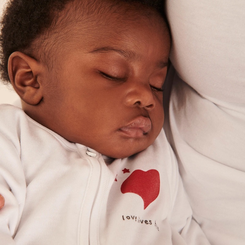 Love Zip-Up Sleepsuit