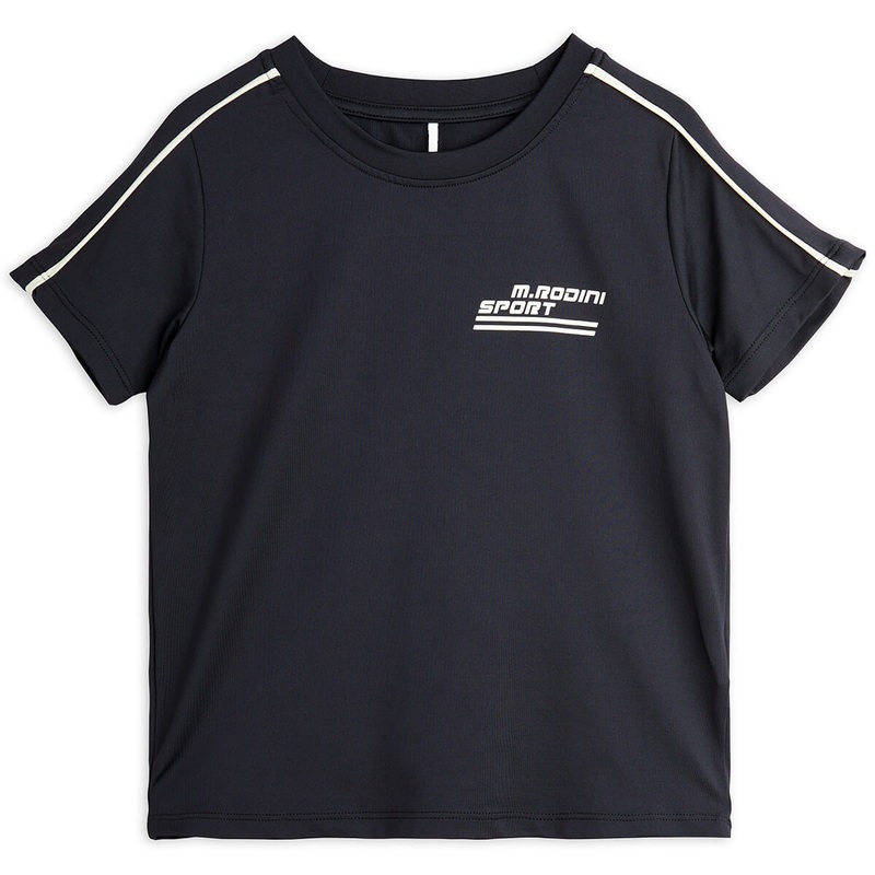 MR Sport Drapy T-Shirt in Black by Mini Rodini