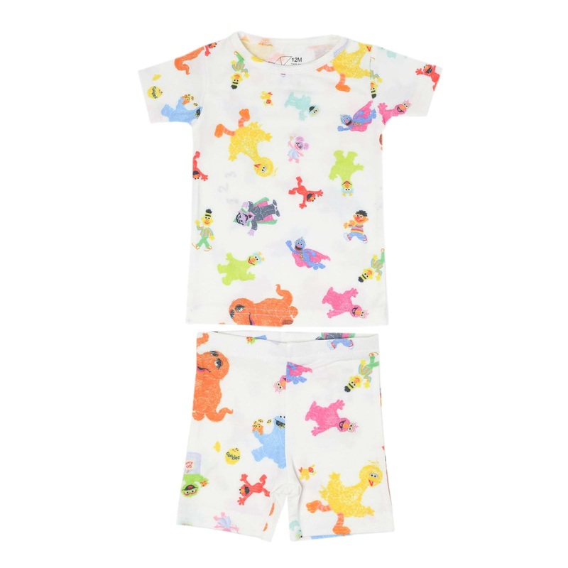 2pc Short Sleeve Pajama Set – Sesame Friends