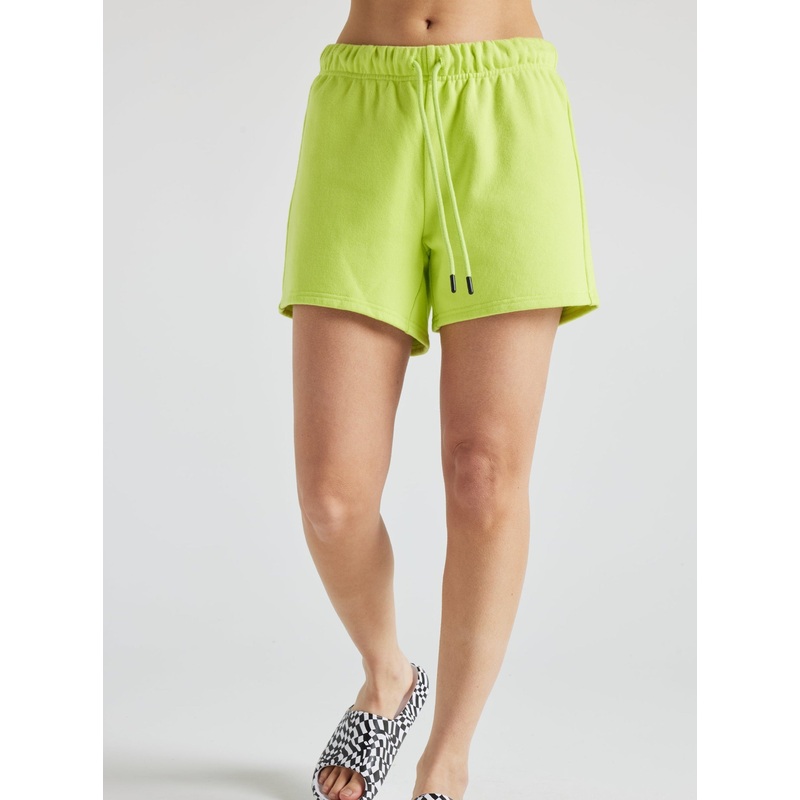 Electric Fleece Gym Shorts – Lime Punch