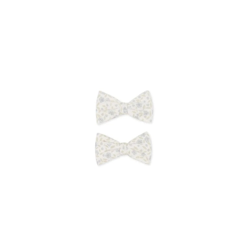 Jamie Kay Noelle 2pk Bow – Elodie Whisper White – Organic Cotton