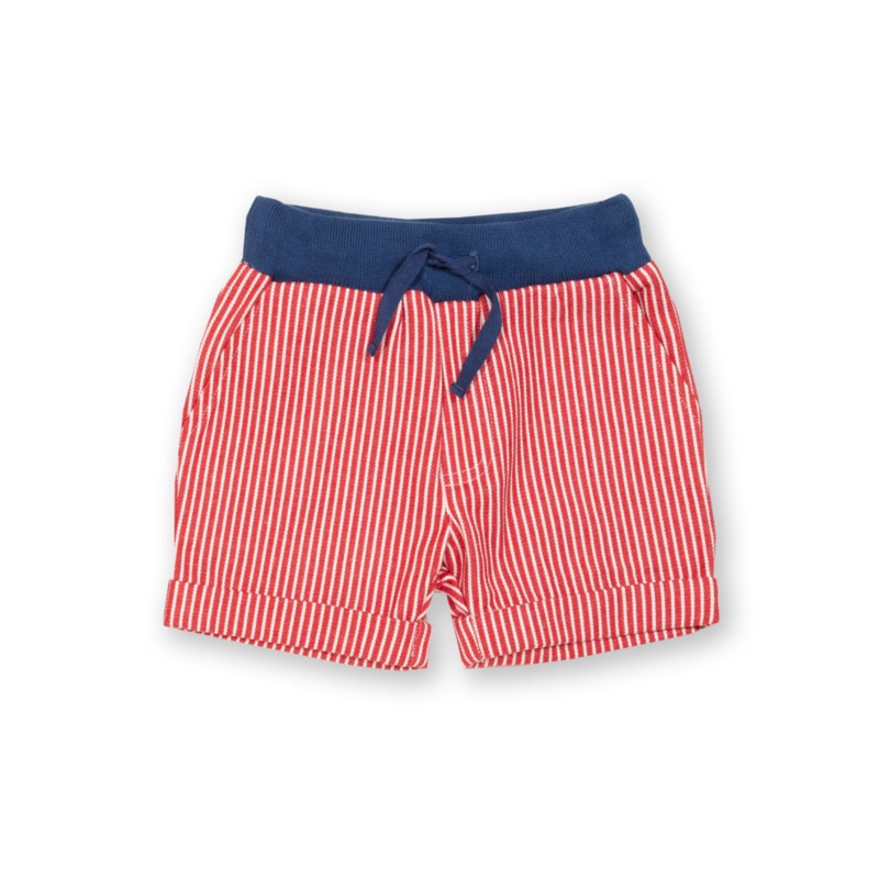 Ticking shorts – red