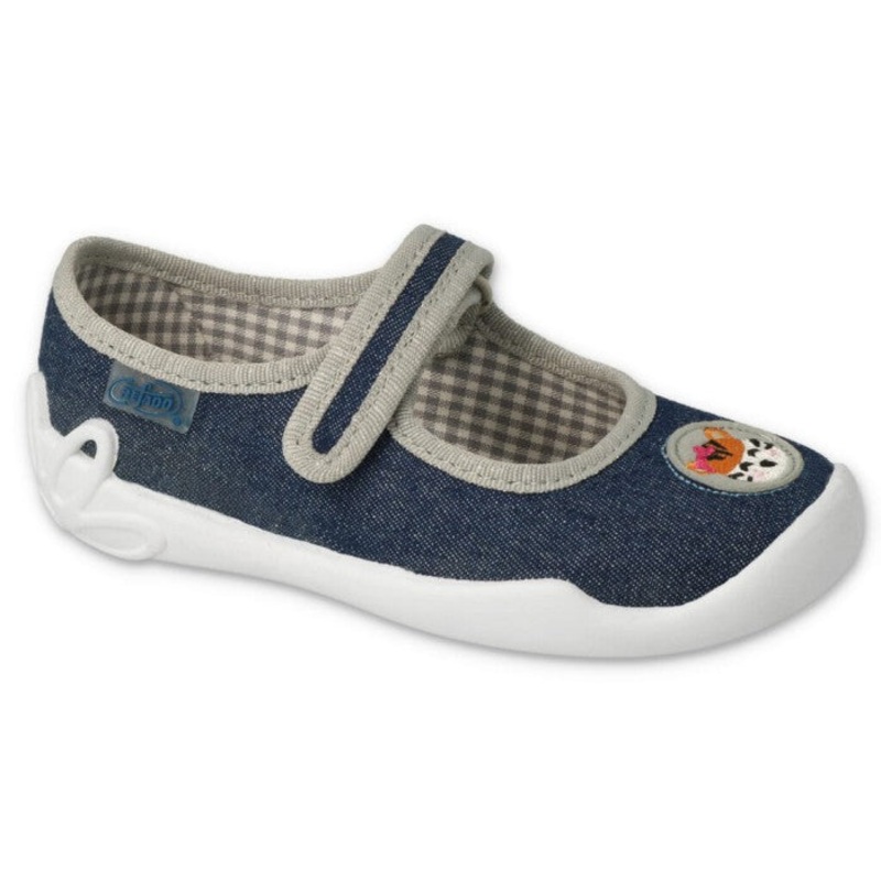 Befado Dark Blue Daycare Slippers / Sneakers with Tiger Pattern – BLANCA | 114X498