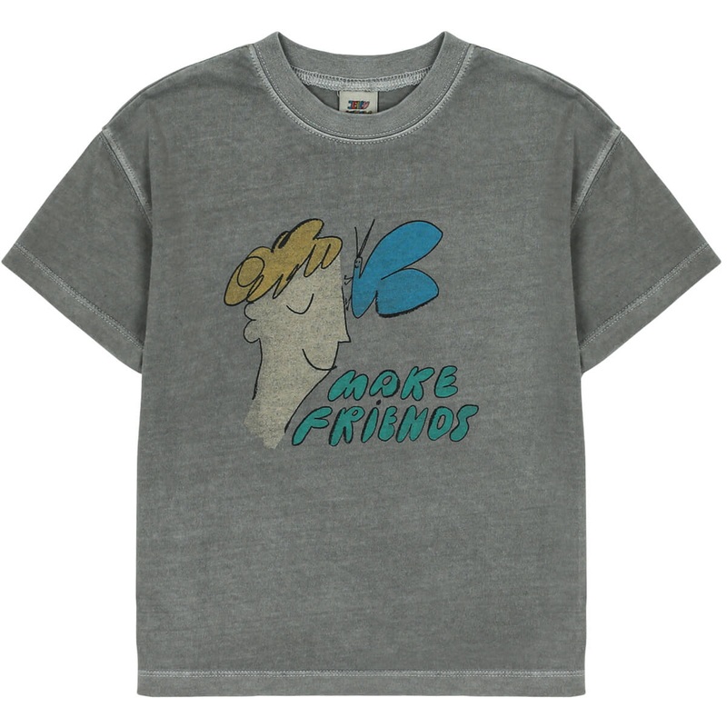 Make Friends T-Shirt in Grey by Jelly Mallow