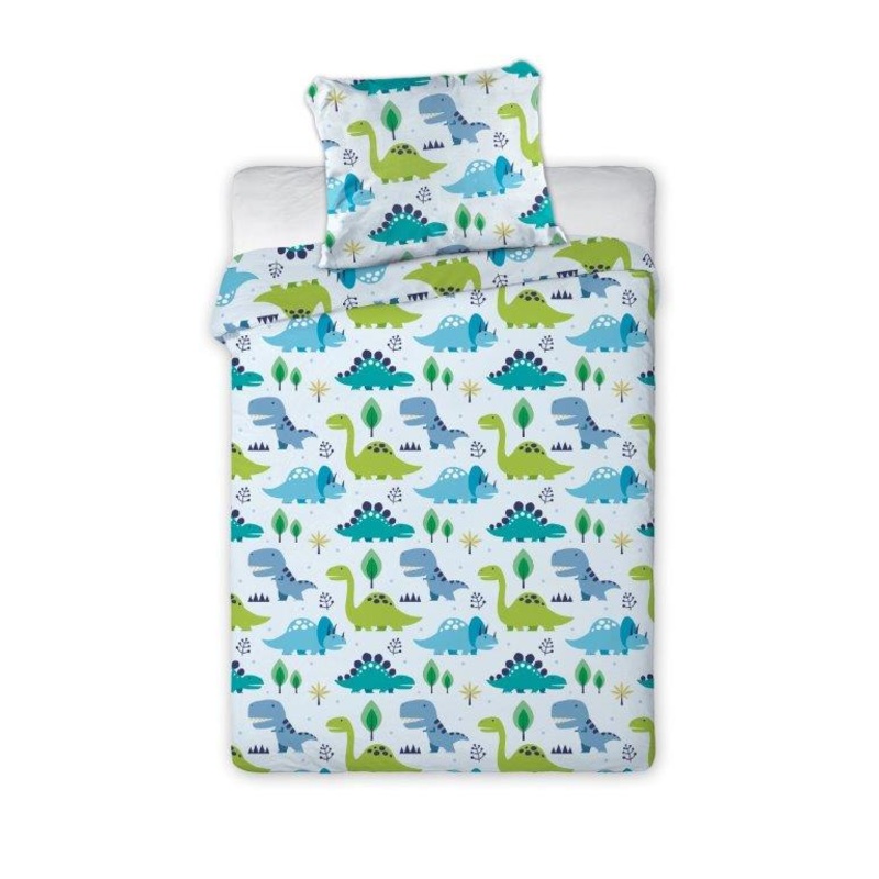 100% Cotton Kids’ Duvet Set with Dinosaurs – 100 x 135 cm | FAR-045