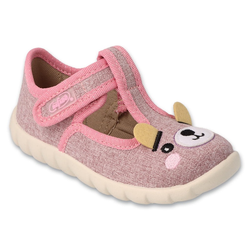 Befado Pink Bear Daycare Slippers / Sneakers FLEXI | 627P0021