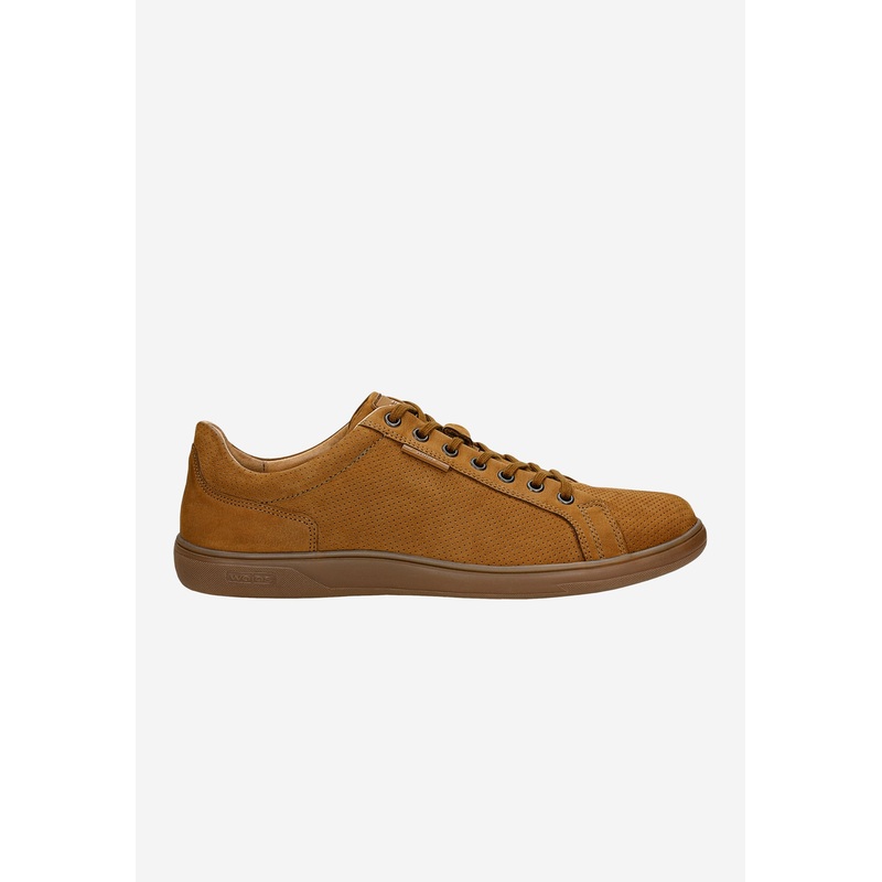 Wojas Men’s Light Brown Nubuck Leather Sneakers | 1019723