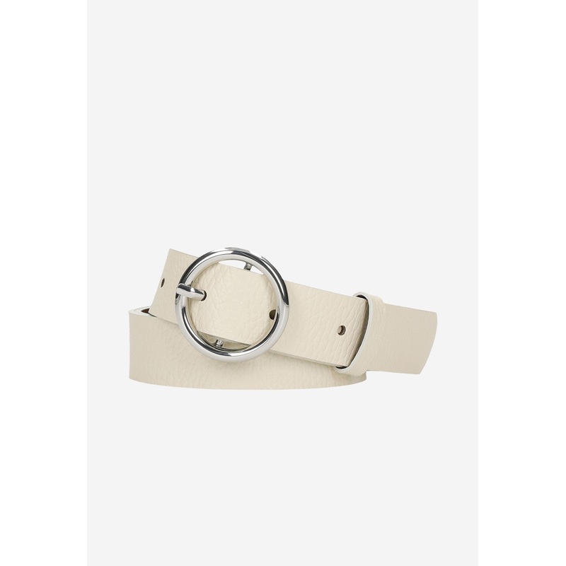 Wojas Women’s Beige Leather Belt | 9973-84