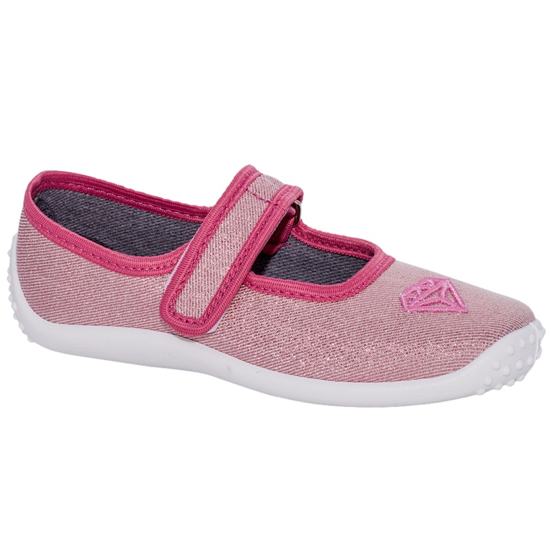 Zetpol Pink Sneakers with Diamond Embroidery | WIKTORIA-P