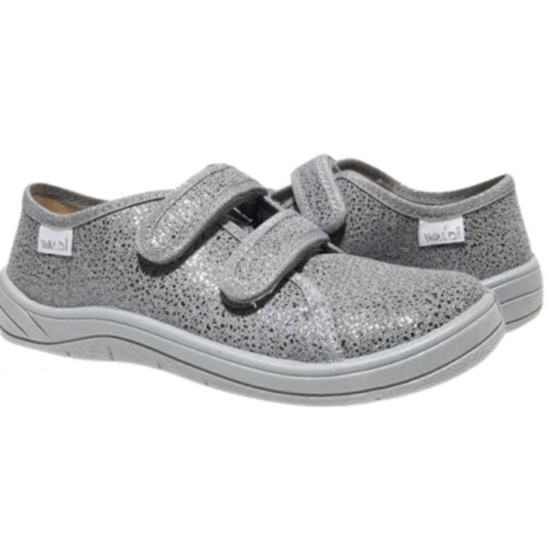 Waldi Sparkle Gray Daycare Slippers / Sneakers – SASHA | 278-894