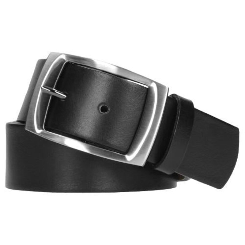 Wojas Women’s 4 cm Black Leather Belt | 6966-51