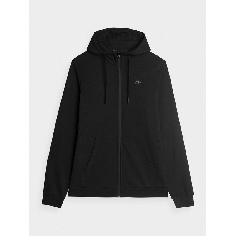 4F Men’s Black Zip Up Hooded Sweatshirt | SM695-20S