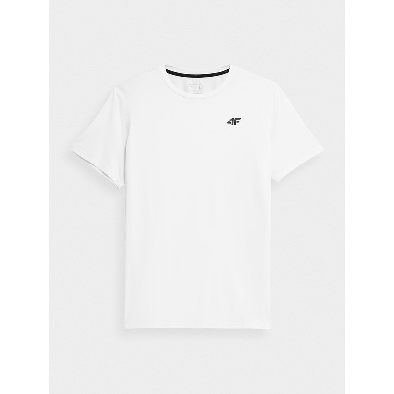 4F Men’s White Training T-shirt with Logo | TSM259-W