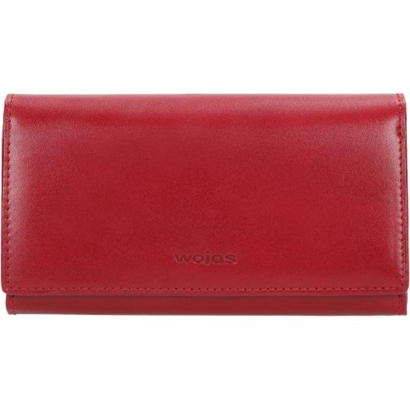 Wojas Red Snap Leather Wallet | 6937-55