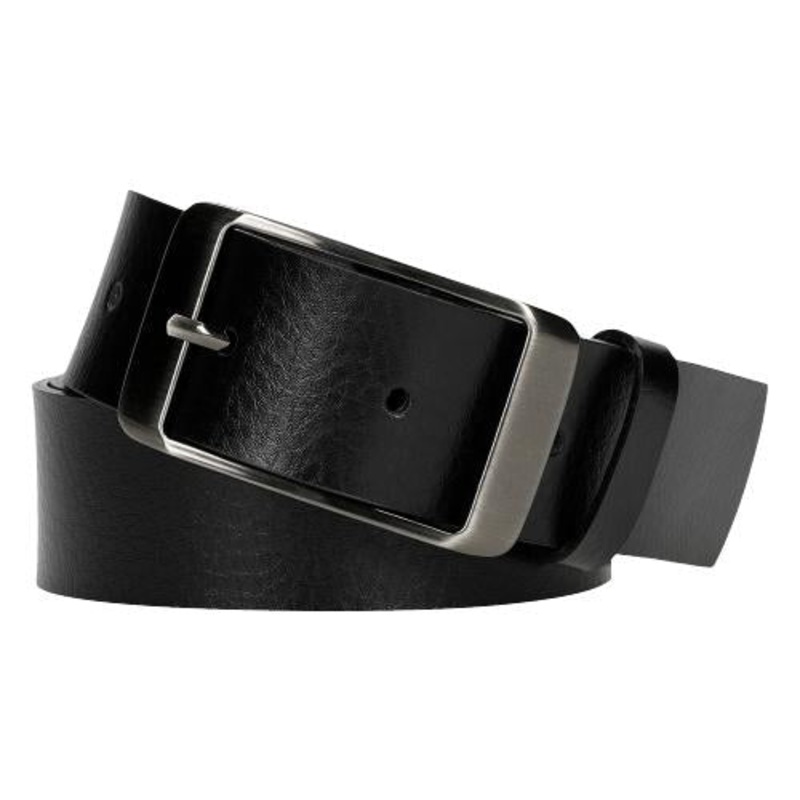 Wojas Women’s Black Leather Belt with Black Stainless Steel Buckle | 93020-51